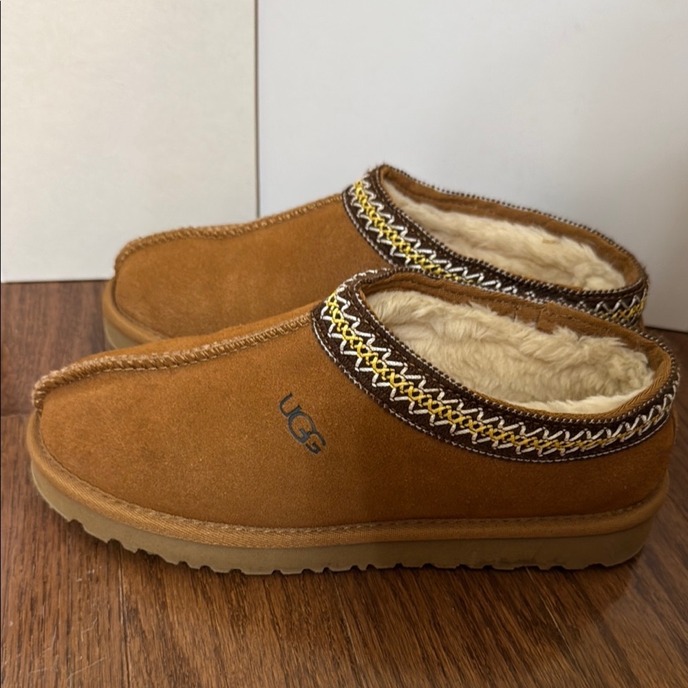 UGG Chestnut Suede Slip-Ons